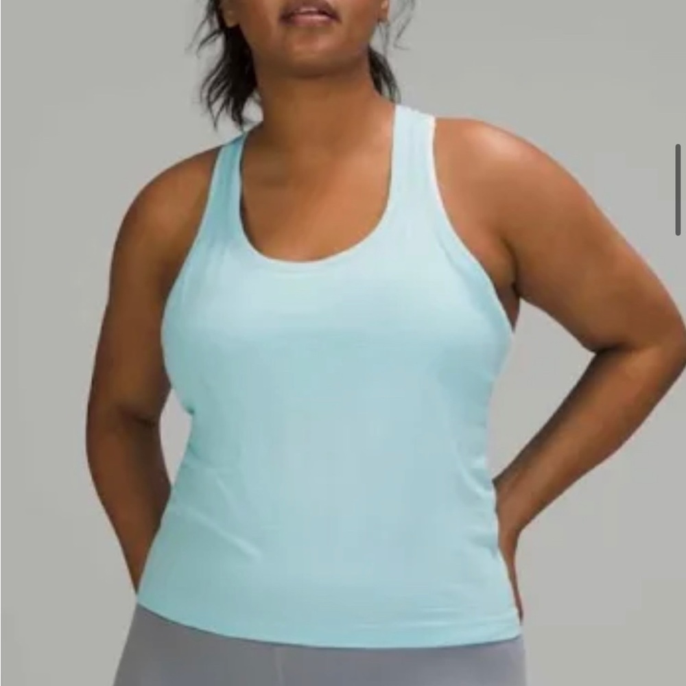 Icing blue swiftly tech race length tank top Lululemon